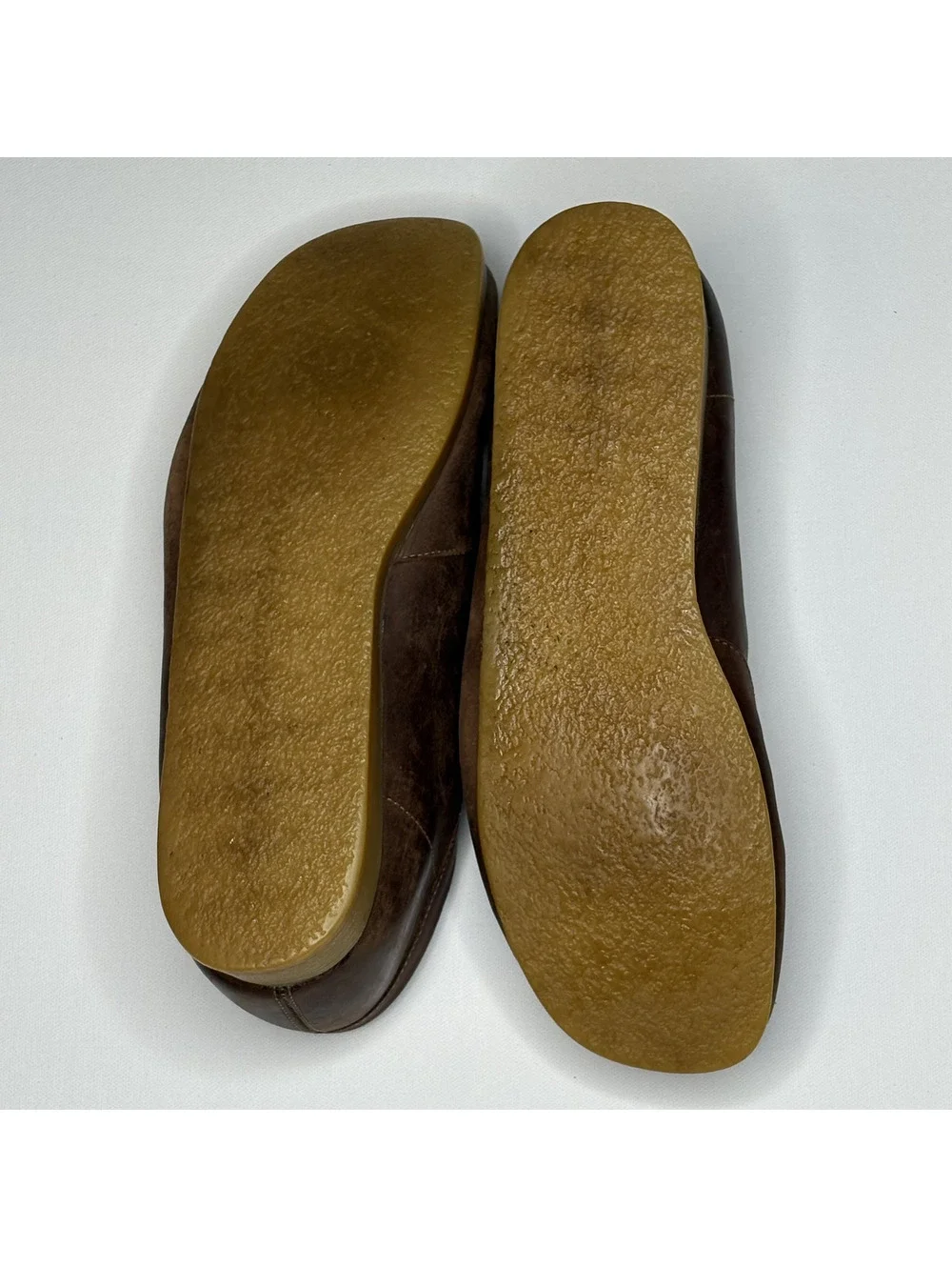 Vintage Clarks Suede Moccasin Crepe Sole Shoes